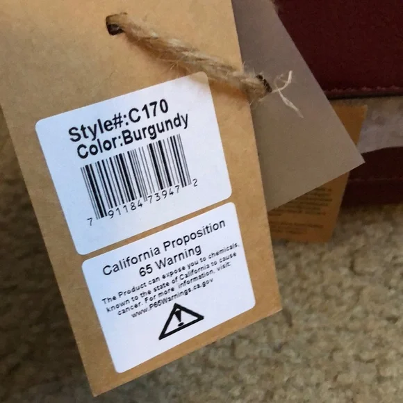 Sophisticated Brown and Red Crossbody Bag - Picture 12 of 14